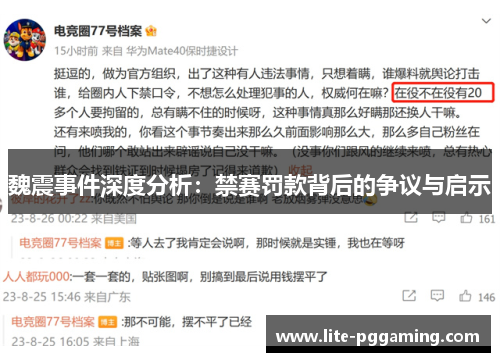 魏震事件深度分析:禁赛罚款背后的争议与启示 魏震事件深度分析:禁赛罚款背后的争议与启示